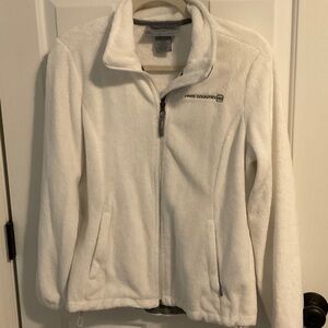 Free Country White Plush Full-Zip Teddy Jacket